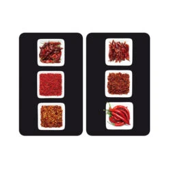Wenko Herdabdeckplatte „Chili“, 2er Set -Wenko 544465 Wenko Herdabdeckplatte Chili 2er Set 2521406100 06