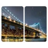 Wenko Herdabdeckplatte „Brooklyn Bridge“, 2er Set