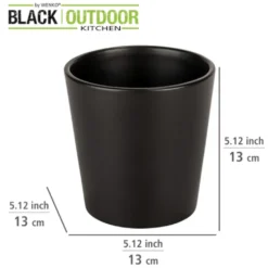 WENKO Kräutertopf »Kuro«, (Set, 2 St.), Keramik -Wenko 57714dd789cd44c80d004f512b83eb57