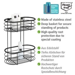 WENKO Badregal »Trestina«, 2 Etagen, Aus Rostfreiem Edelstahl -Wenko 57cb5777e34fb96678936980a692f549