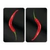 Wenko Herdabdeckplatten „Hot Peperoni“, 2er Set -Wenko 589820 Wenko Herdabdeckplatten Hot Peperoni 2er Set 2521380100 01