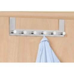 Wenko Türgarderobe Celano 6 Haken Edelstahl Rostfrei 7 Wenko Türgarderobe Celano 6 Haken Edelstahl Rostfrei -Wenko 597273 picture 4