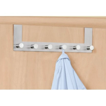 Wenko Türgarderobe Celano 6 Haken Edelstahl Rostfrei 5 Wenko Türgarderobe Celano 6 Haken Edelstahl Rostfrei – Bild 3