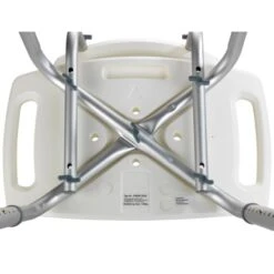 Wenko Badhocker Mit Rückenlehne Secura Kunststoff 49 X 68,5-85,5 X 54 Cm Weiß -Wenko 59757 sb freisteller de 05