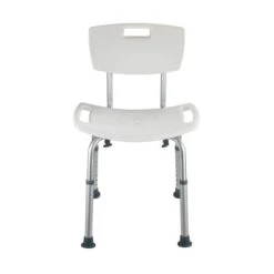 Wenko Badhocker Mit Rückenlehne Secura Kunststoff 49 X 68,5-85,5 X 54 Cm Weiß -Wenko 59757 sb freisteller de 06