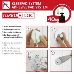 Wenko Turbo-Loc® Seifenspender -Wenko 599959 Wenko Turbo Loc Seifenspender 18777100 05