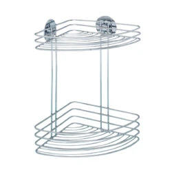 Wenko Turbo-Loc® Eckregal, 2 Ablagen