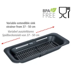 WENKO Küchensieb »Sivo«, & Mikrofasertuch Migro, 3-tlg., Ausziehbares Spülsieb 13 WENKO Küchensieb »Sivo«, & Mikrofasertuch Migro, 3-tlg., Ausziehbares Spülsieb -Wenko 5eac18cca4e5a9f7080215247182548a