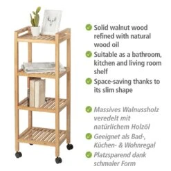 WENKO Regalwagen »Norway«, 4 Etagen -Wenko 5ec3263da86e50354808b667bb0447f8