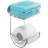 Wenko WC-Papierhalter Turbo-Loc Befestigen Ohne Bohren Chrom M. Ablage -Wenko 6218317 1068 18773100 0