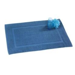 Wenko Frottier Duschvorleger Paradise Slate Blue Baumwolle 50 X 70 Cm