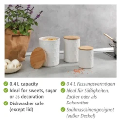 WENKO Vorratsdose »Maya«, (1 Tlg.), FSC, Vorratsdose Aus Keramik Mit Bambus-Deckel 13 WENKO Vorratsdose »Maya«, (1 Tlg.), FSC, Vorratsdose Aus Keramik Mit Bambus-Deckel -Wenko 644b7ef9cdca934267d1e59eb17ee581