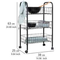 WENKO Regalwagen »Florenz«, 3 Ablagen 13 WENKO Regalwagen »Florenz«, 3 Ablagen -Wenko 6452fa1b8c4566becce55761fb1f0a8d