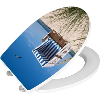 Wenko WC-Sitz Strandkorb Duroplast Acryl 4 Wenko WC-Sitz Strandkorb Duroplast Acryl – Bild 2