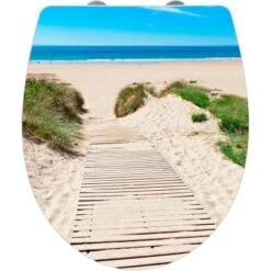 Wenko WC-Sitz Düne Duroplast Mit Absenkautomatik