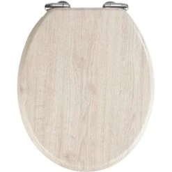 Wenko WC-Sitz Eiche MDF Grau FSC®