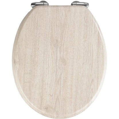 Wenko WC-Sitz Eiche MDF Grau FSC® 3 Wenko WC-Sitz Eiche MDF Grau FSC®