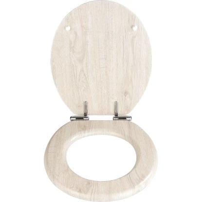 Wenko WC-Sitz Eiche MDF Grau FSC® 5 Wenko WC-Sitz Eiche MDF Grau FSC® – Bild 3