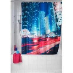 Wenko Duschvorhang Downtown 180 Cm X 200 Cm -Wenko 655448 1068 picture 3