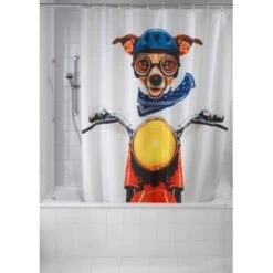 Wenko Duschvorhang Biker Dog 180 Cm X 200 Cm -Wenko 655452 1068 picture 4