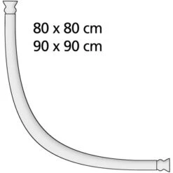 Wenko Rundduschstange Chrom -Wenko 679308 1068 4