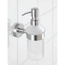 Wenko Seifenspender Bosio Silber Matt Ca. 200 Ml 18 Cm X 7 Cm X 11 Cm 5 Wenko Seifenspender Bosio Silber Matt Ca. 200 Ml 18 Cm X 7 Cm X 11 Cm -Wenko 679327 1068 2