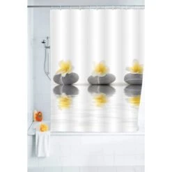 Wenko Duschvorhang Stones With Flower 200 Cm X 180 Cm -Wenko 679348 1068 2