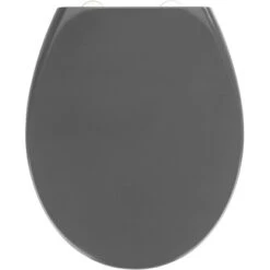 Wenko Premium WC-Sitz Absenkautomatik Samos Grau 37,5 Cm X 44,5 Cm