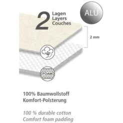 WENKO Bügelbrettbezug »Alu XL«, 100% Baumwolle, 140 X 48 Cm 12 WENKO Bügelbrettbezug »Alu XL«, 100% Baumwolle, 140 X 48 Cm -Wenko 6adc7b79b2dc8842e0579f6ae0746f95