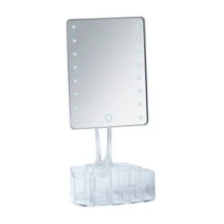 Wenko LED-Standspiegel Mit Organizer Trenno Kunststoff 17 X 36 X 12.5 Cm Weiß 15 Wenko LED-Standspiegel Mit Organizer Trenno Kunststoff 17 X 36 X 12.5 Cm Weiß -Wenko 75818 sb freisteller de 03
