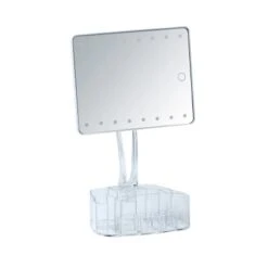 Wenko LED-Standspiegel Mit Organizer Trenno Kunststoff 17 X 36 X 12.5 Cm Weiß 17 Wenko LED-Standspiegel Mit Organizer Trenno Kunststoff 17 X 36 X 12.5 Cm Weiß -Wenko 75818 sb freisteller de 05