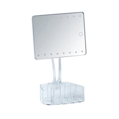 Wenko LED-Standspiegel Mit Organizer Trenno Kunststoff 17 X 36 X 12.5 Cm Weiß 7 Wenko LED-Standspiegel Mit Organizer Trenno Kunststoff 17 X 36 X 12.5 Cm Weiß – Bild 5