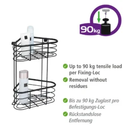 WENKO Badregal »Trestina«, Eckregal, 2 Etagen -Wenko 811b2da5f6b0381077f1d81be7cd5465