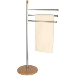 Wenko Handtuchständer Bamboo Mit 3 Armen Chrom