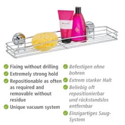 Wenko Vacuum-Loc® Maxiablage „Milazzo“ -Wenko 895055 Wenko Vacuum Loc Maxiablage Milazzo 20884100 04