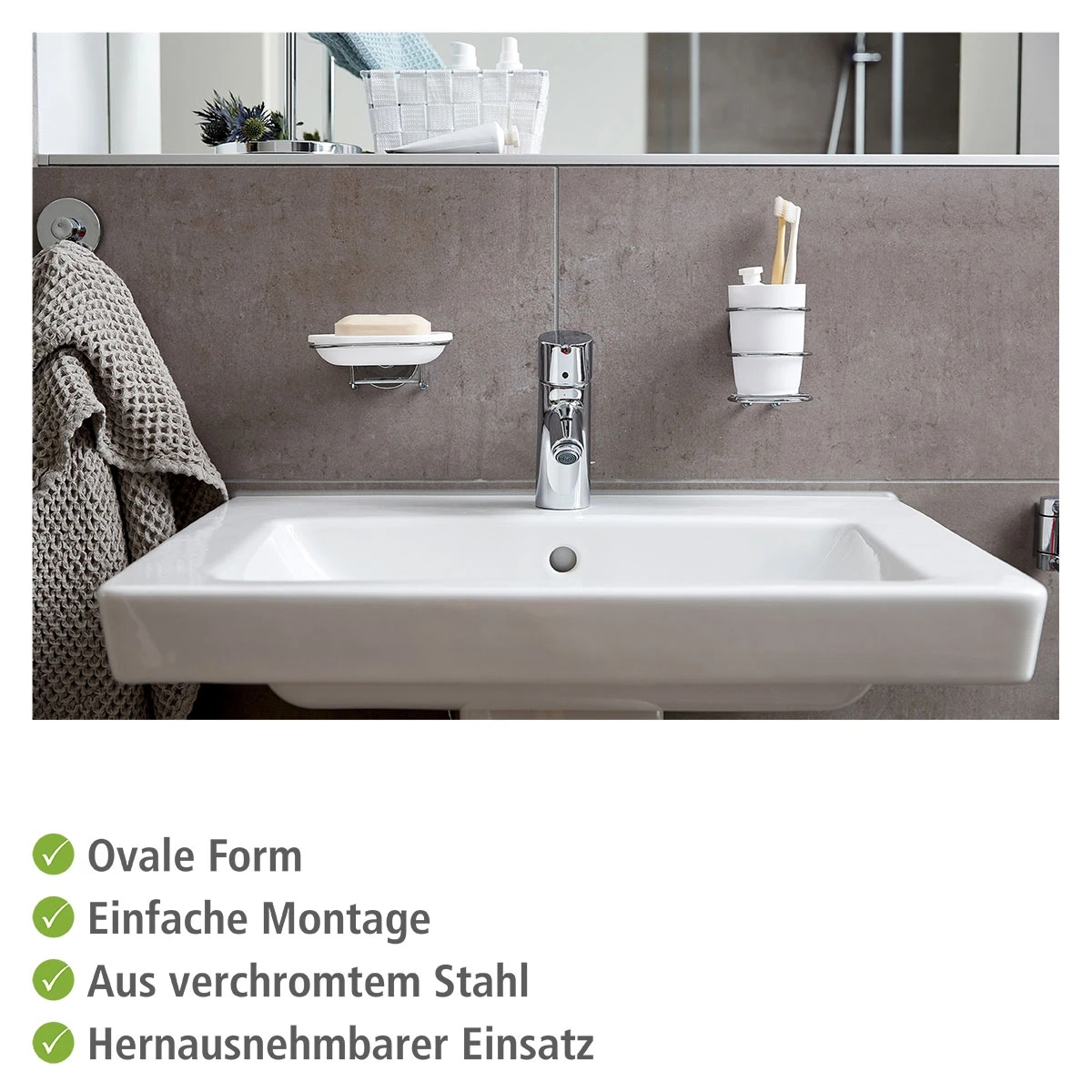 Wenko Vacuum-Loc® Wand Seifenablage „Milazzo“ 5 Wenko Vacuum-Loc® Wand Seifenablage „Milazzo“ – Bild 3