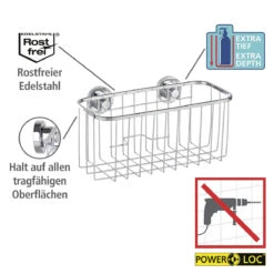 Wenko Power-Loc® Universalkorb „Bovino“ -Wenko 895078 Wenko Power Loc Universalkorb Bovino 17796100 03