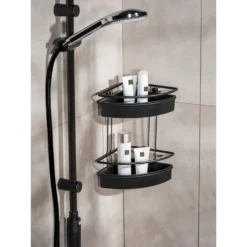 WENKO Badregal »Molinella«, Eckregal, 2 Etagen -Wenko 8c62418f4244e8928ce87deb5150bb7b