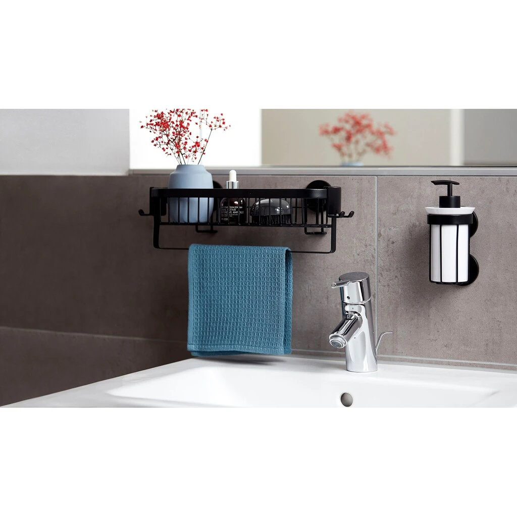 WENKO Wandregal »Classic Plus Black«, 1 Korb, Aufhängemöglichkeiten 7 WENKO Wandregal »Classic Plus Black«, 1 Korb, Aufhängemöglichkeiten – Bild 5