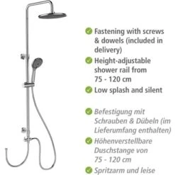 Wenko Duschsystem Watersaving Chrom -Wenko 903225 1068 04