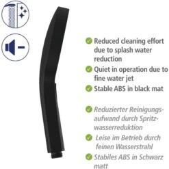 Wenko Duschsystem Softwater Schwarz -Wenko 903231 1068 09
