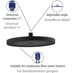 Wenko Duschsystem Softwater Schwarz -Wenko 903231 1068 11