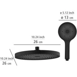 Wenko Duschsystem Softwater Schwarz -Wenko 903231 1068 14