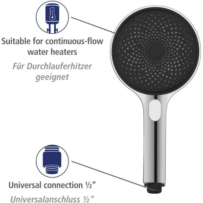 Wenko Brauseset Softwater Chrom 10 Wenko Brauseset Softwater Chrom – Bild 8