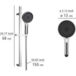 Wenko Brauseset Softwater Chrom 21 Wenko Brauseset Softwater Chrom -Wenko 903252 1068 10