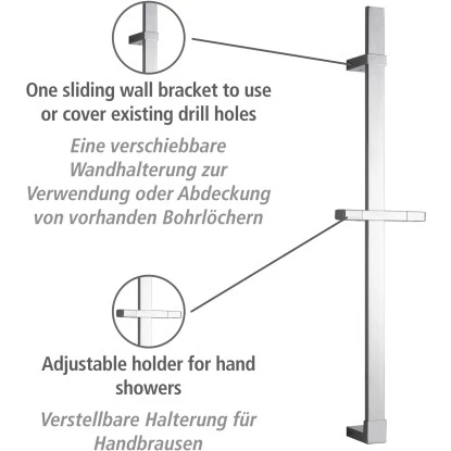 Wenko Duschstange Design Chrom 68 Cm 4 Wenko Duschstange Design Chrom 68 Cm – Bild 2