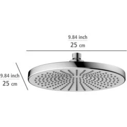 Wenko Regenduschkopf Ultimate Shower Chrom/Weiß Ø 25 Cm -Wenko 903508 1068 06