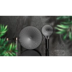 Wenko Regenduschkopf Ultimate Shower Schwarz/Grau Ø 25 Cm -Wenko 903630 1068 14