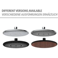 Wenko Regenduschkopf Watersaving Wood Ø 22,5 Cm -Wenko 903683 1068 07