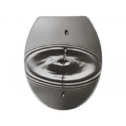Wenko WC-Sitz „Waterdrop“, Grau, Antibakteriell, Mit Absenkautomatik 7 Wenko WC-Sitz „Waterdrop“, Grau, Antibakteriell, Mit Absenkautomatik -Wenko 906618 Wenko WC Sitz Waterdrop Grau antibakteriell mit Absenkau 21685100 03